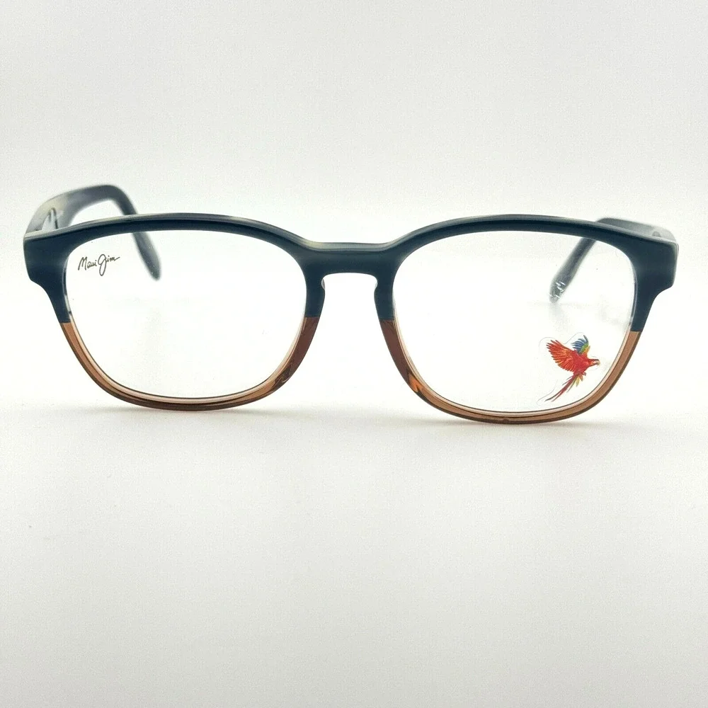 Maui Jim Eyeglasses MJO2125-27D Black Brown Square Frames 51[]17 143 mm H12323‎